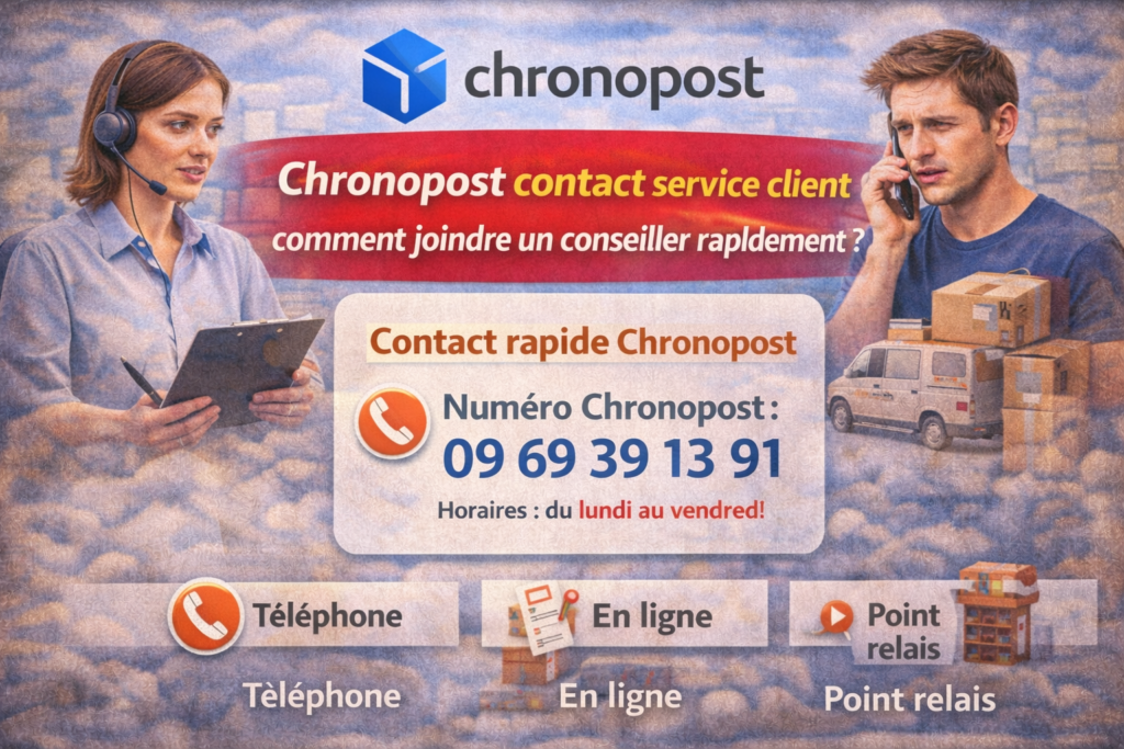 contacter rapidement et facilement le service client CHRONOPOST