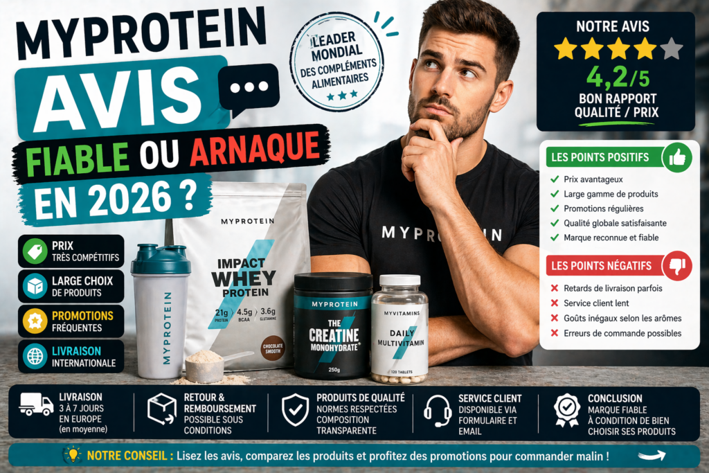 MY PROTEIN : Avis des concommateurs