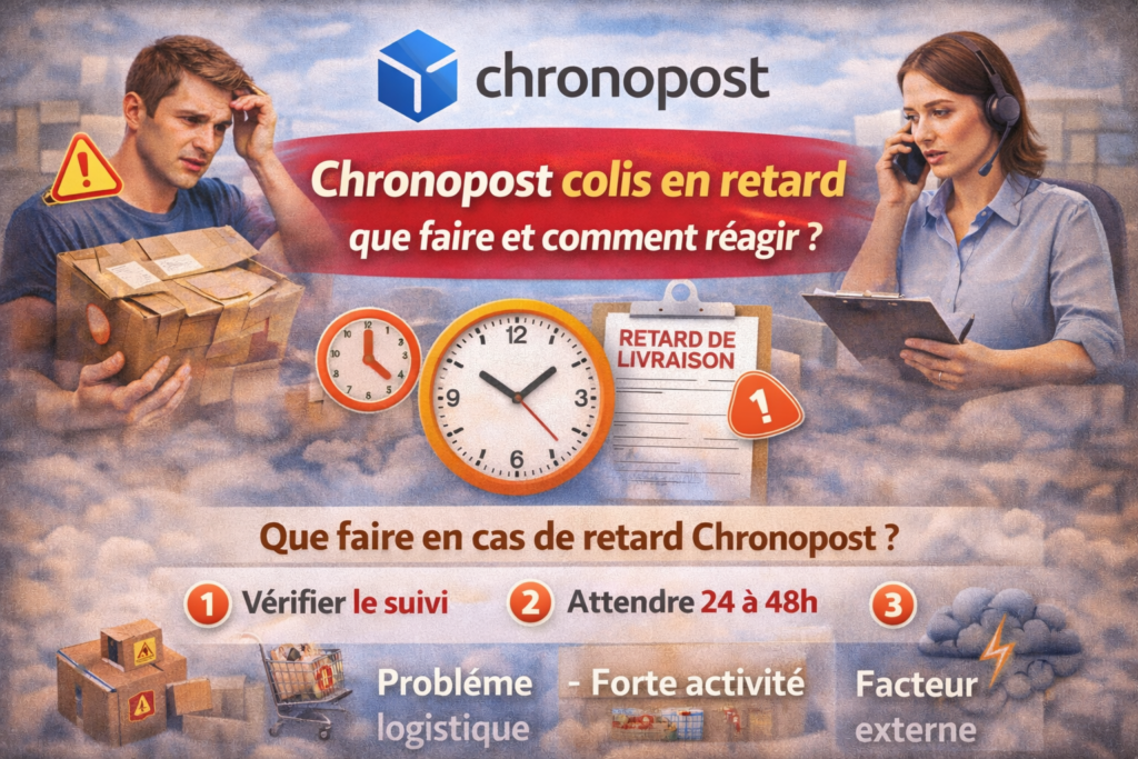 Colis CHROSNOPOST en retard que faire ?