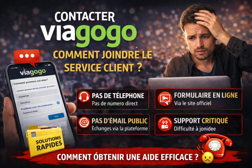 Contacter service client VIAGOGO