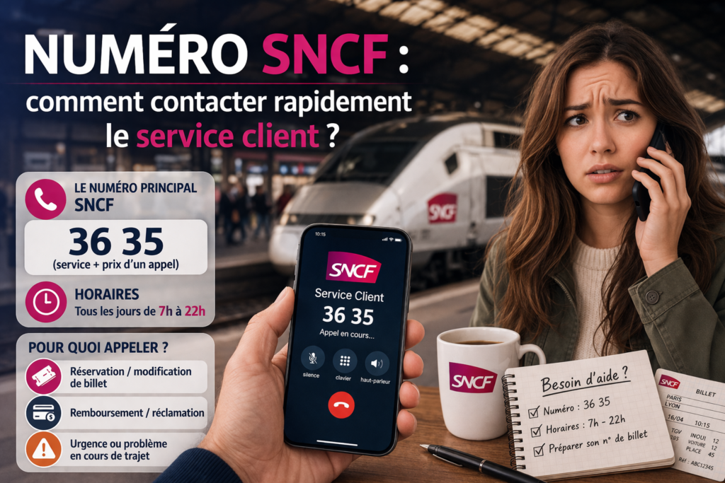 Les numéros du service client SNCF