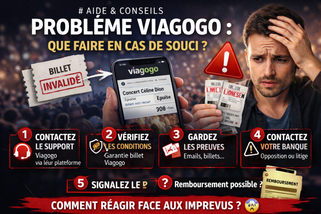 Problèmes VIAGOGO que faire ? 