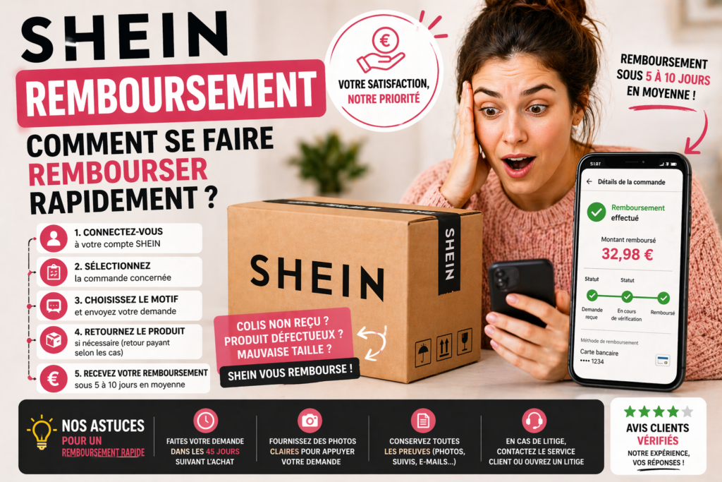 SHEIN remboursement