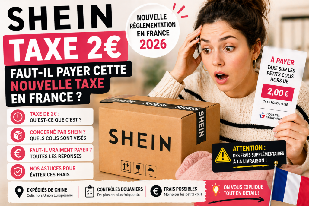 SHEIN taxe 2 euros