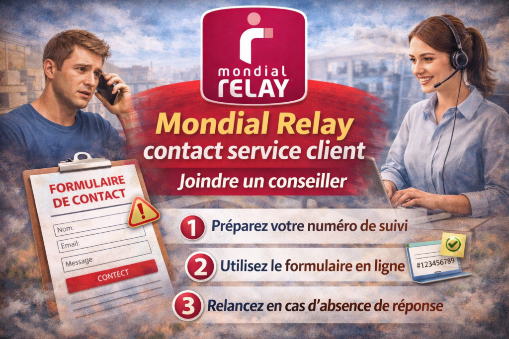 MONDIAL RELAY : contact service client - Joindre un conseiller