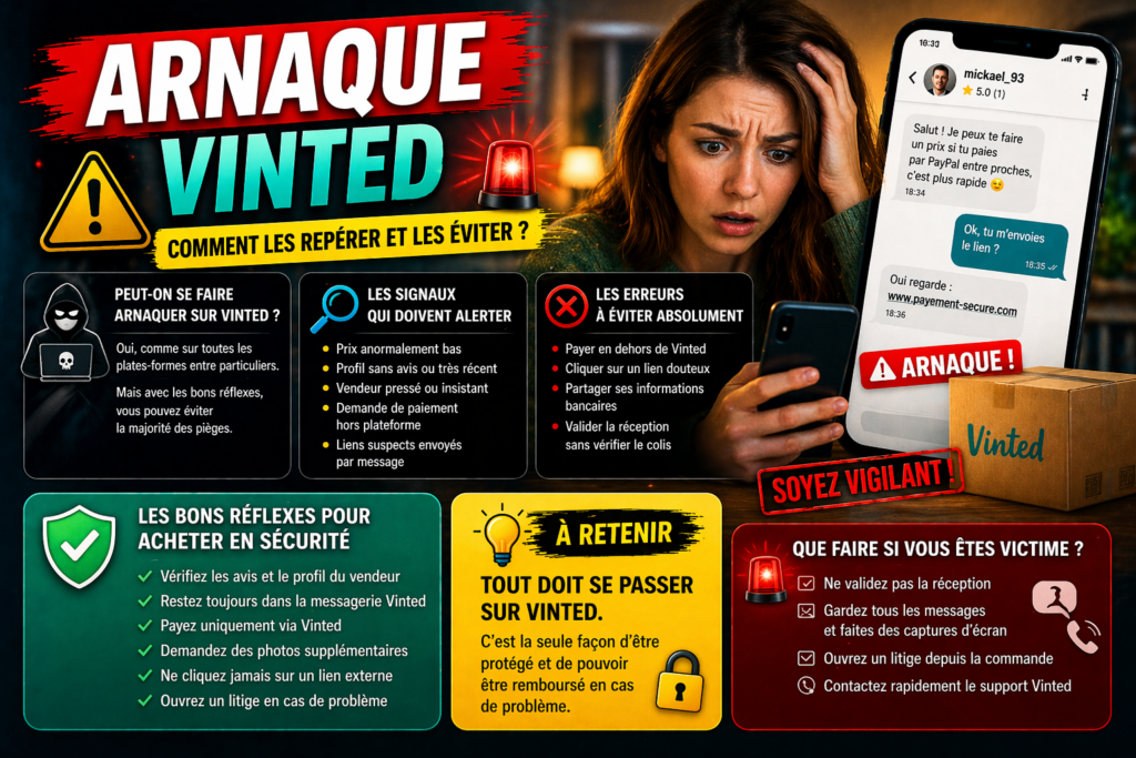 Arnaque sur VINTED, comment réagir ?