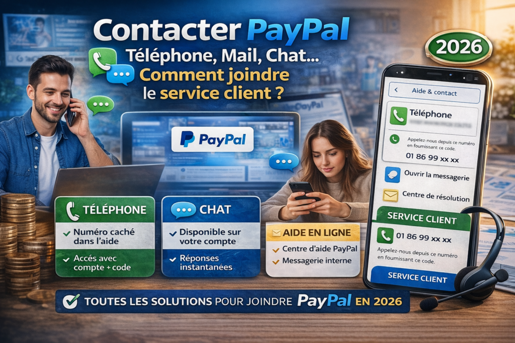 Contacter PAYPAL en 2026